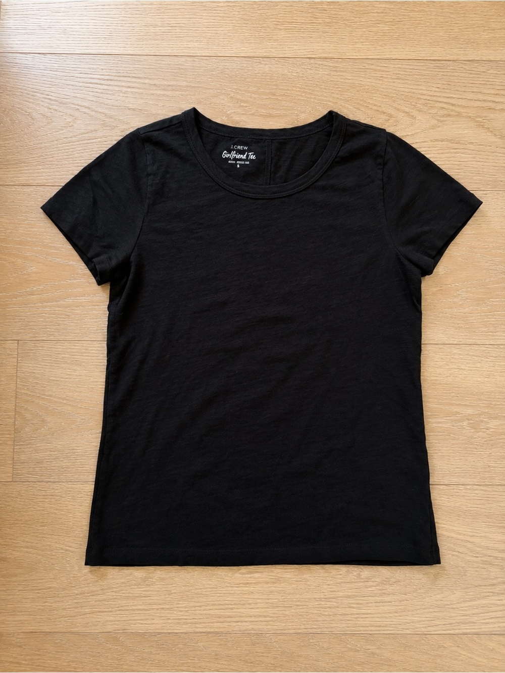 J. Crew Girlfriend Crewneck Tee Black